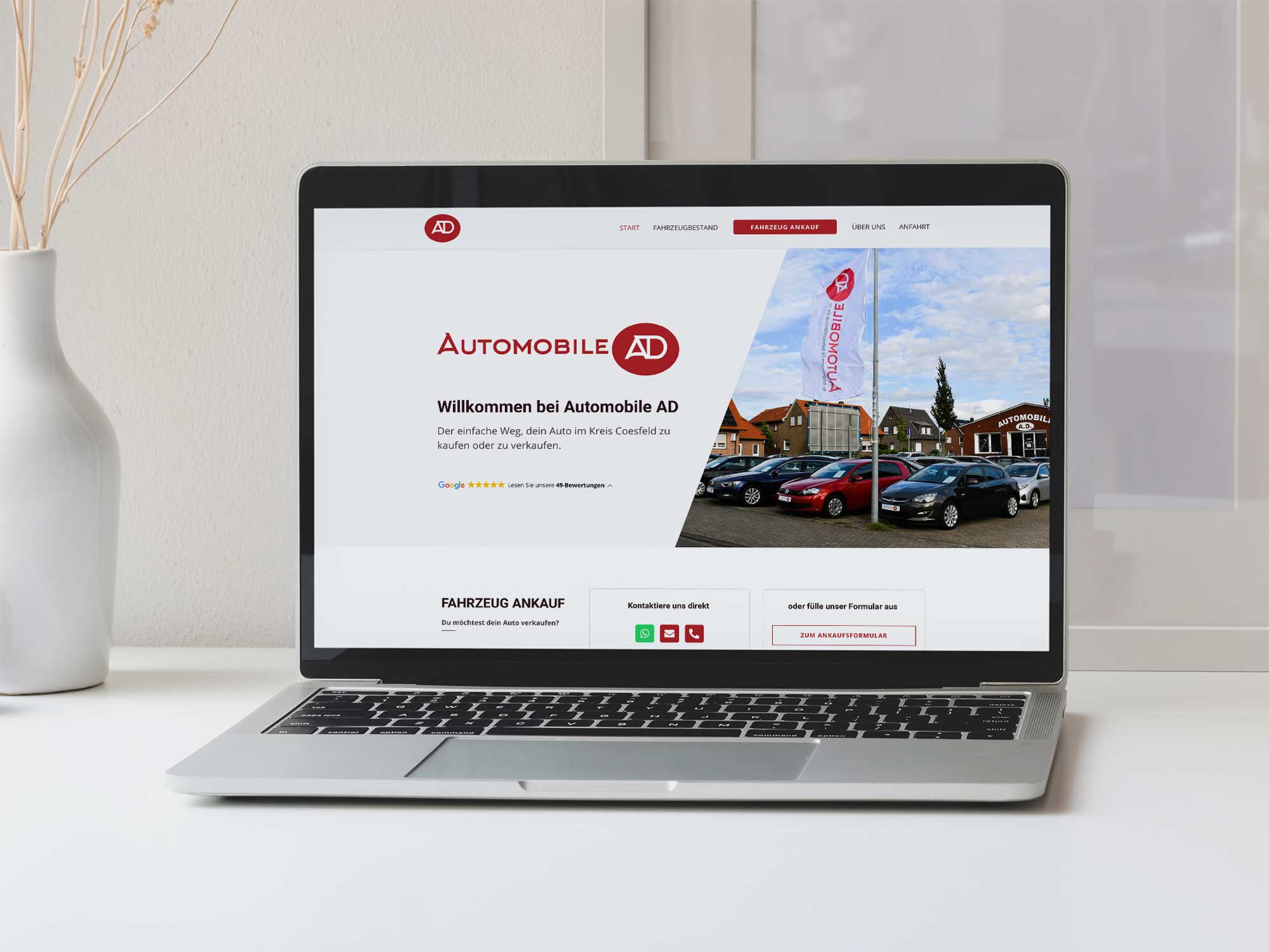 Automobile A.D. WordPress Webdesign und Entwicklung